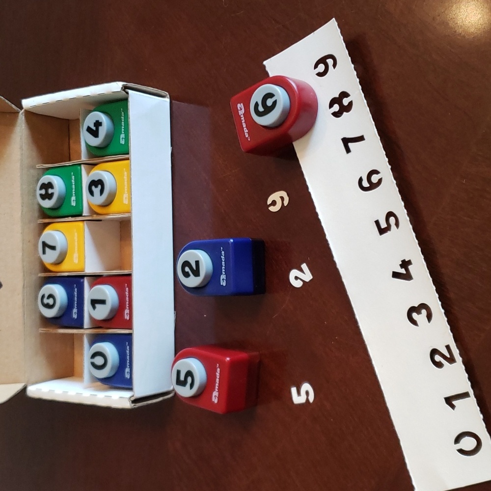 Armada Number Punches Scrapbooking